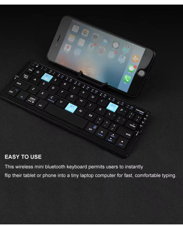 Mini Folding Bluetooth Keypad